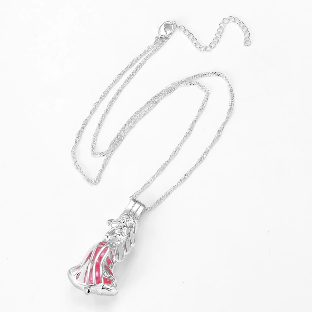 NEW! Disney rapunzel tangled pearl cage necklace